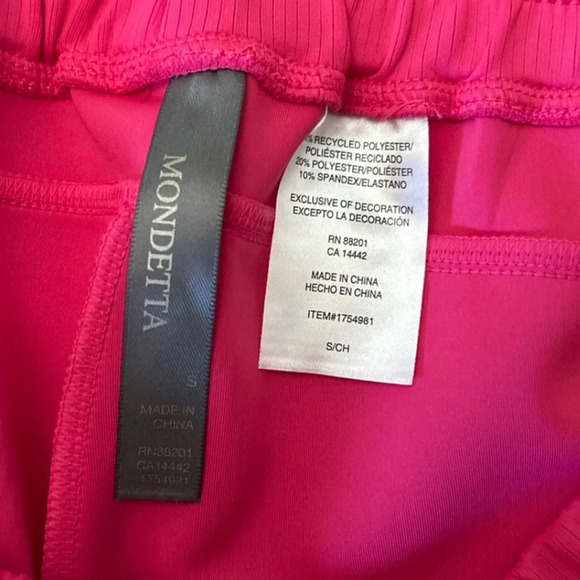 NWT Mondetta Womens Soft Ribbed Active Shorts  pink moisture wicking Size S - Picture 10 of 11